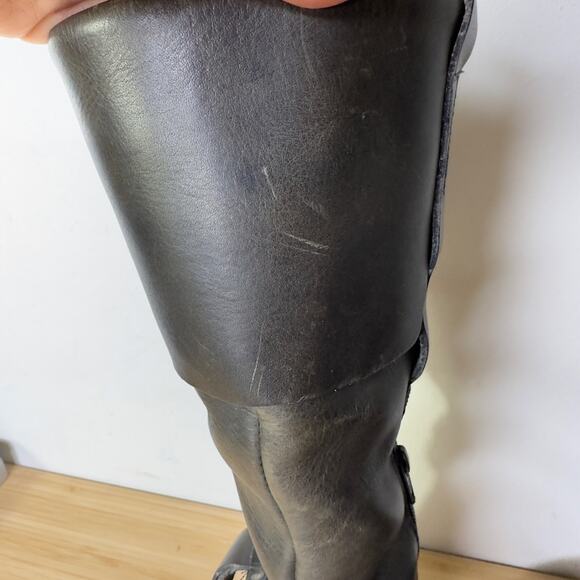 Maruti‎ Leather Boots Women's 7 Brown Riding Moto Portugal Made - Picture 9 of 13